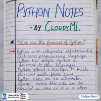 Python Interview Hand Written Notes by CloudyML.pdf